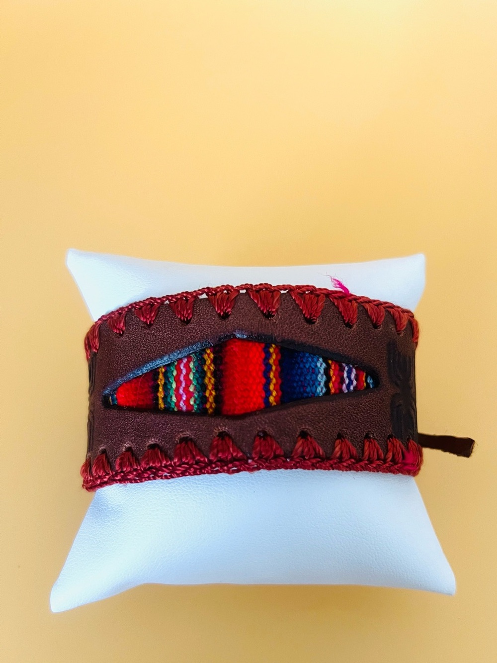Leather bracelet from Peru